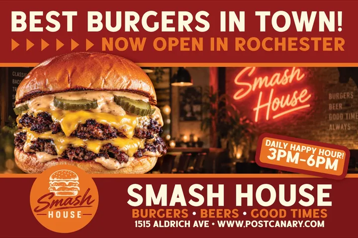 Sample restaurant postcard: Best Burgers in Town